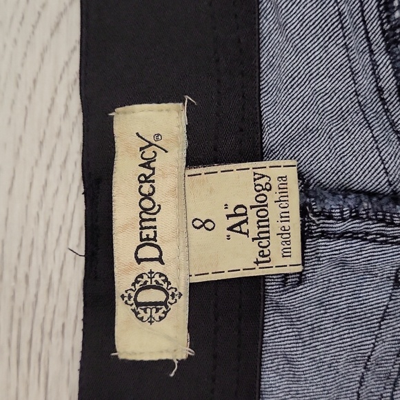 🛍Democracy Womens 8 Ab Technology Dark Wash Denim Jeans Cotton Tapered Leg - Picture 6 of 10